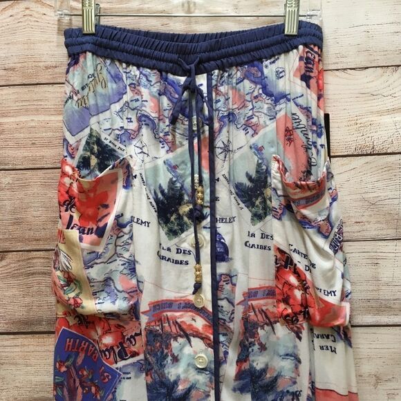 NEW WITH TAGS PETER‎ SOM FOR DESIGN NATION ISLE FRANCE PRINT MAXI SKIRT - Picture 5 of 10